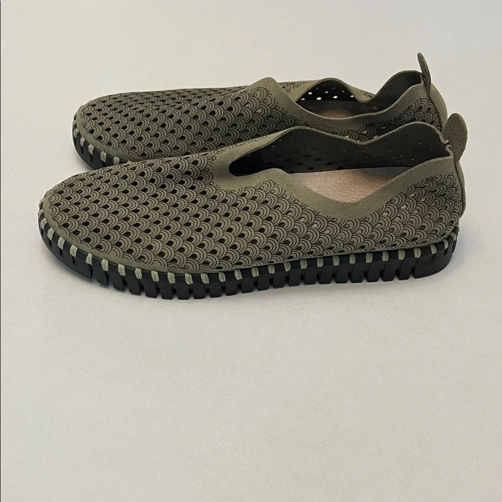 ILSE JACOBSON LEATHER PLATFORM TULIP FLATS SIZE 39=9